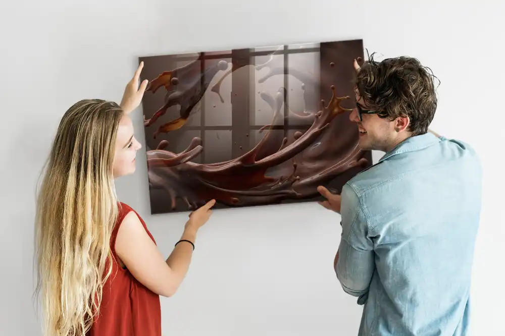 Tableau magnétique décoratif motif boisson au cacao