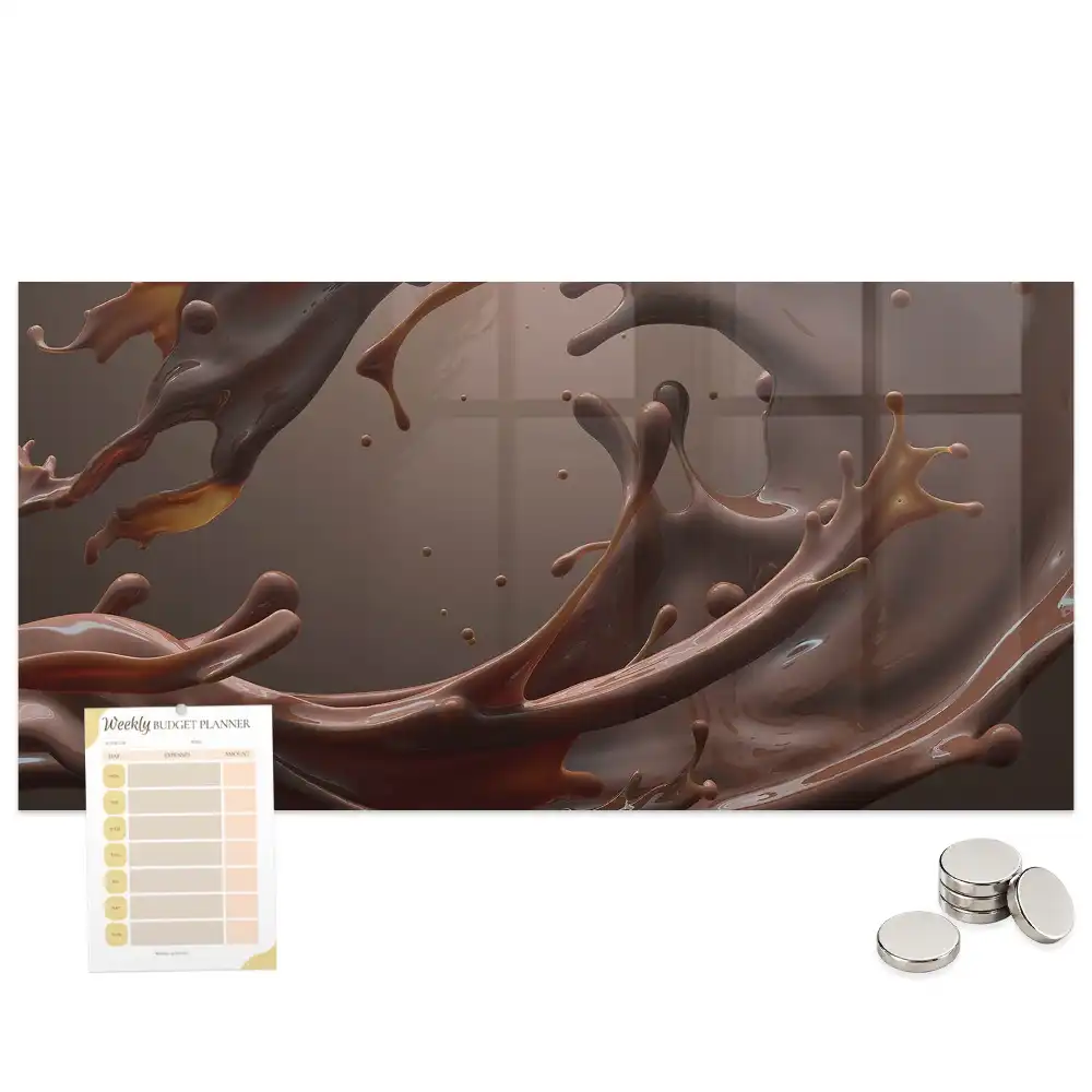 Tableau magnétique décoratif motif boisson au cacao