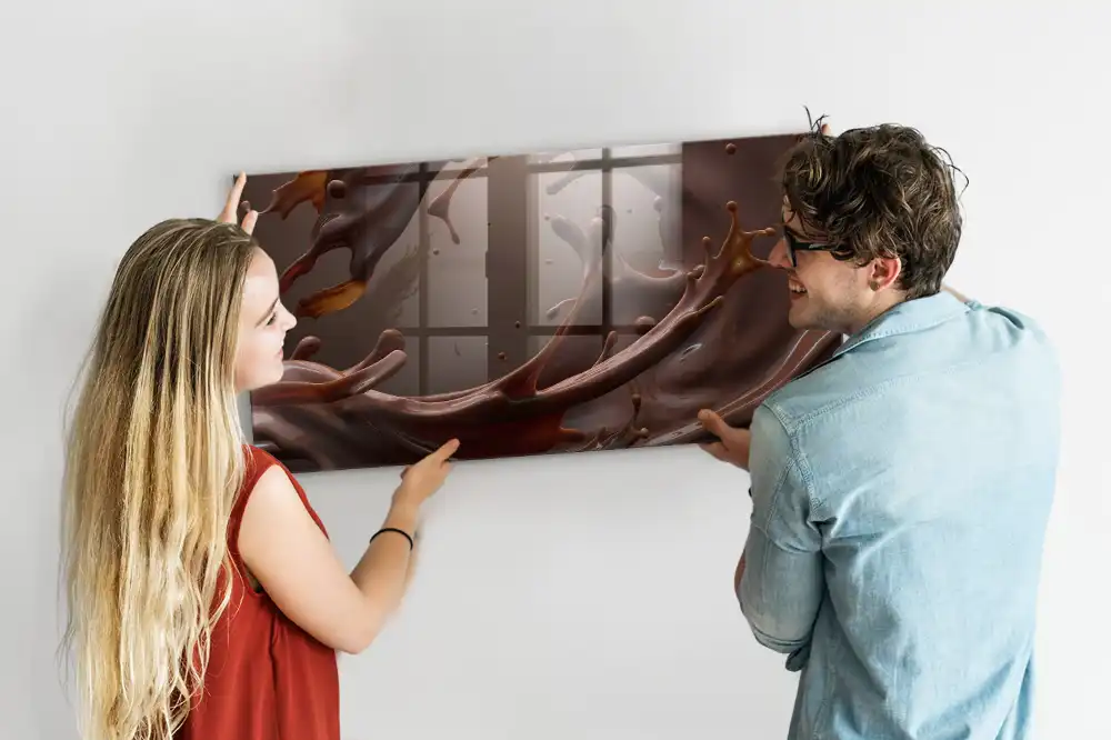 Tableau magnétique décoratif motif boisson au cacao
