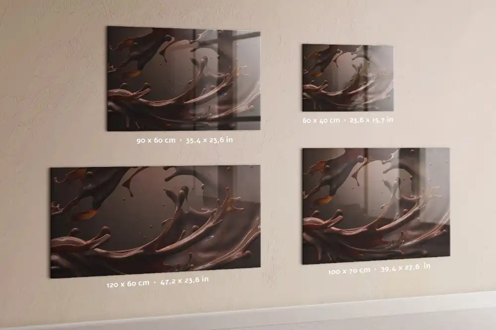 Tableau magnétique décoratif motif boisson au cacao