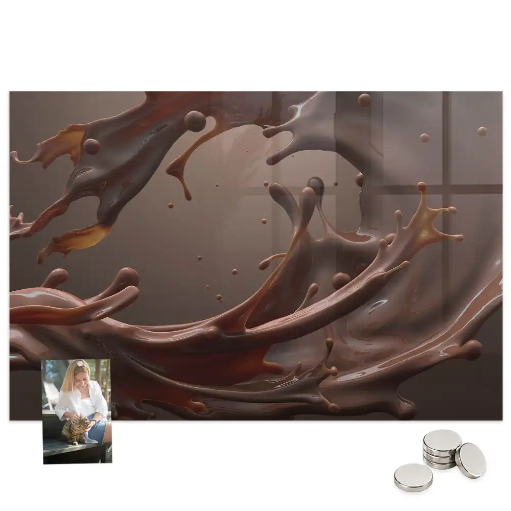 Tableau magnétique décoratif motif boisson au cacao