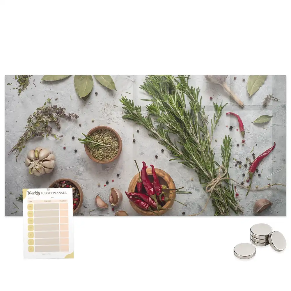 Tableau mural magnétique herbes aromatiques