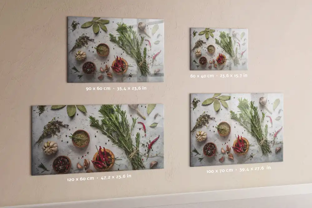 Tableau mural magnétique herbes aromatiques