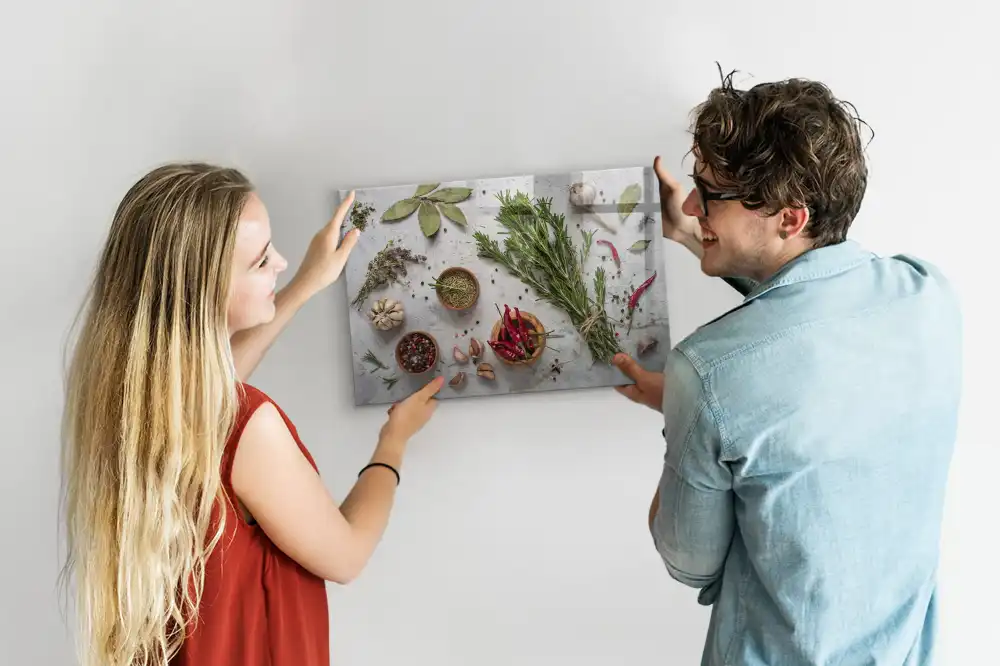 Tableau mural magnétique herbes aromatiques