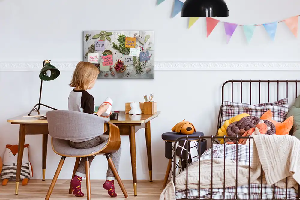 Tableau mural magnétique herbes aromatiques
