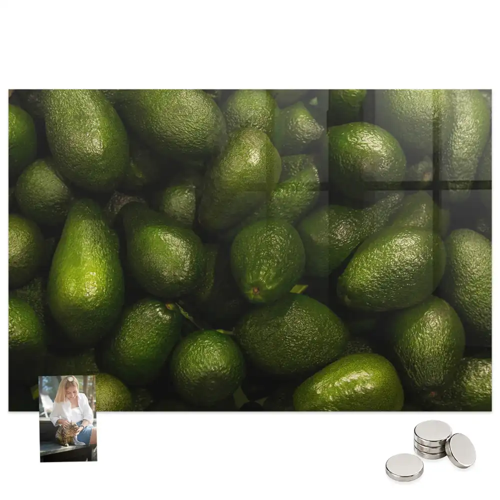 Tableau mural magnétique fruits verts