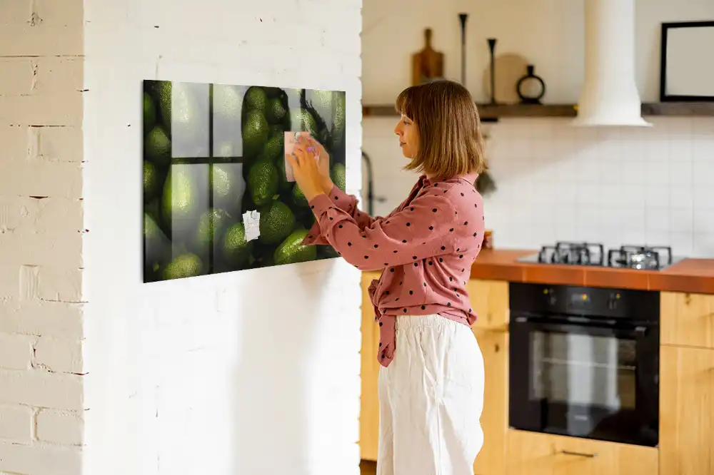 Tableau mural magnétique fruits verts