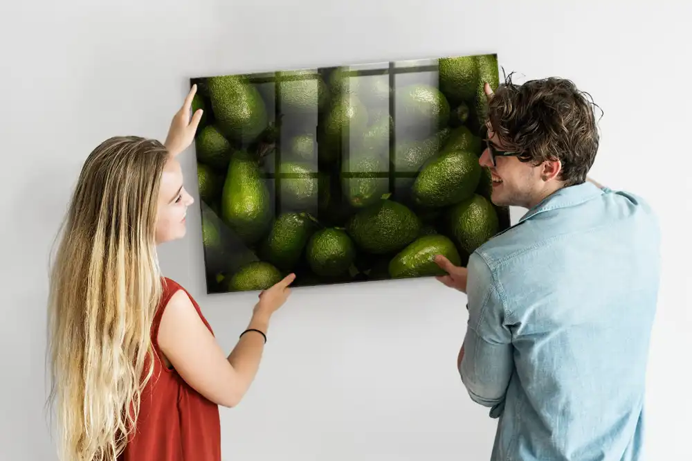 Tableau mural magnétique fruits verts