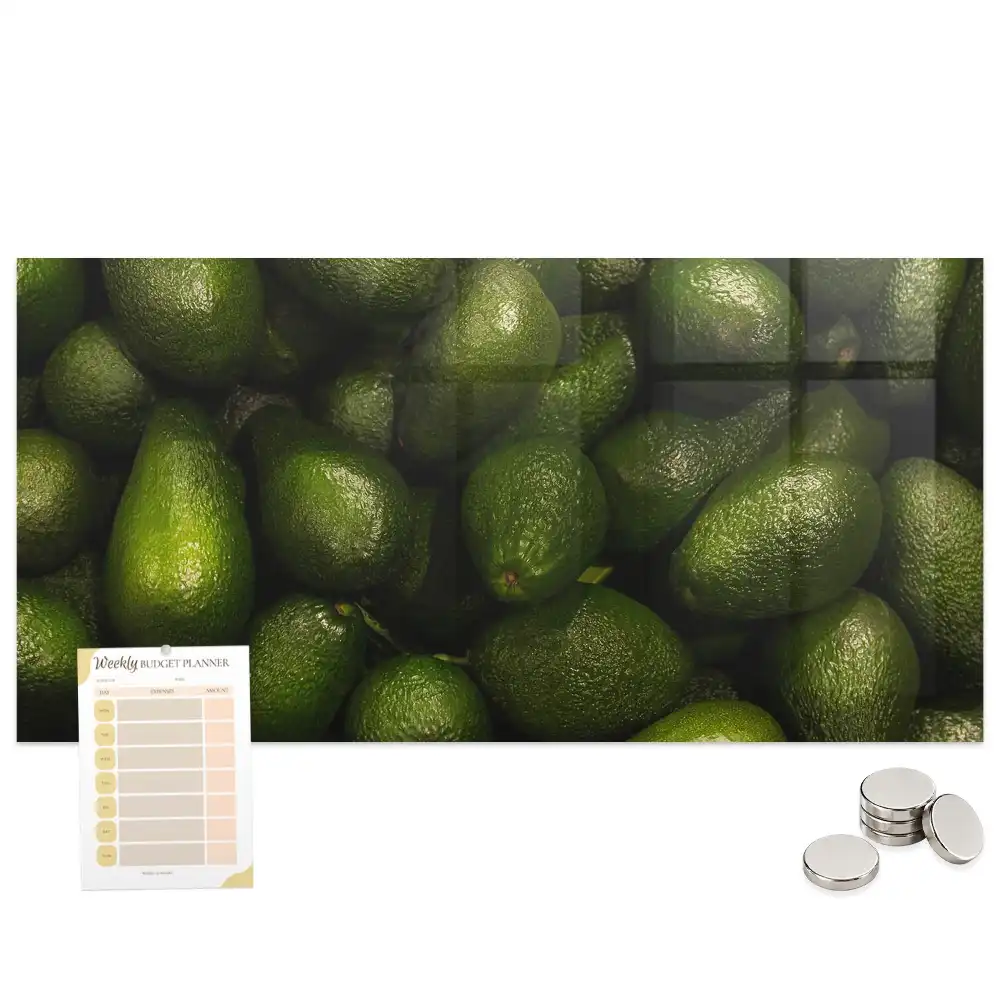 Tableau mural magnétique fruits verts