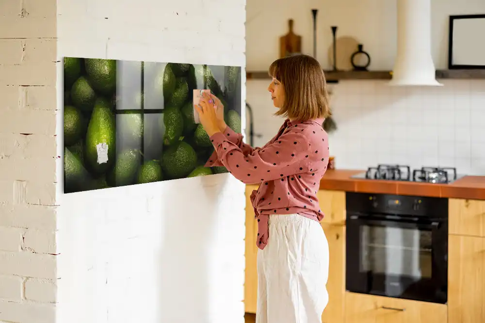 Tableau mural magnétique fruits verts