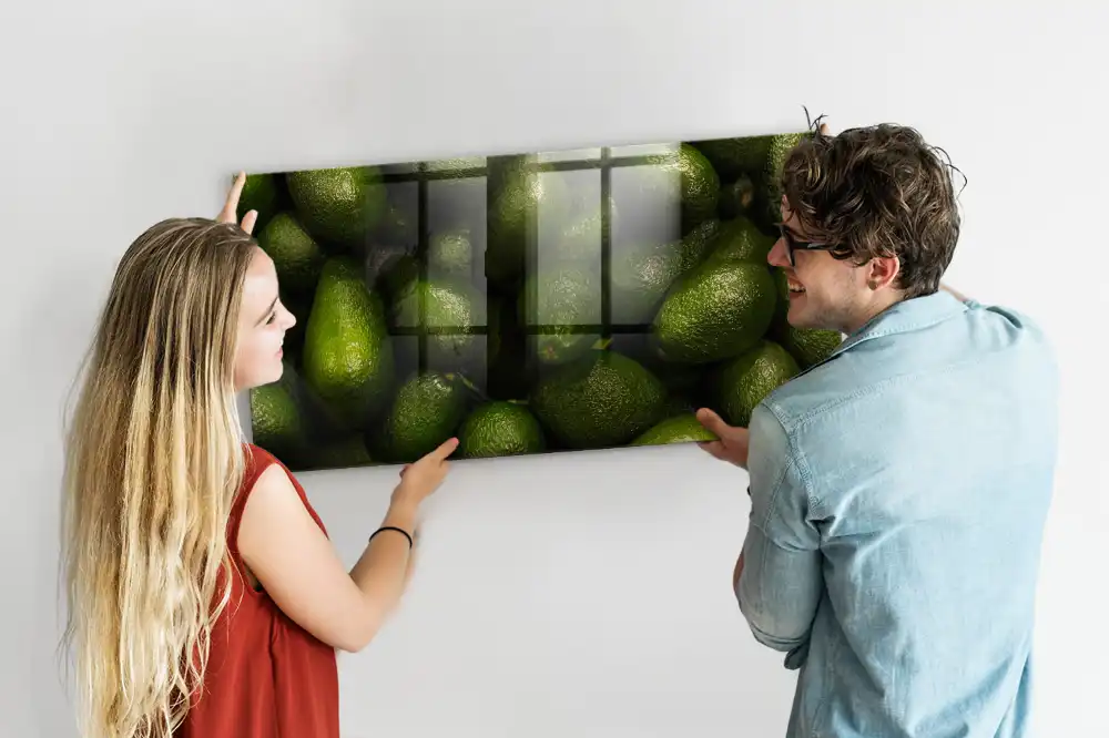 Tableau mural magnétique fruits verts