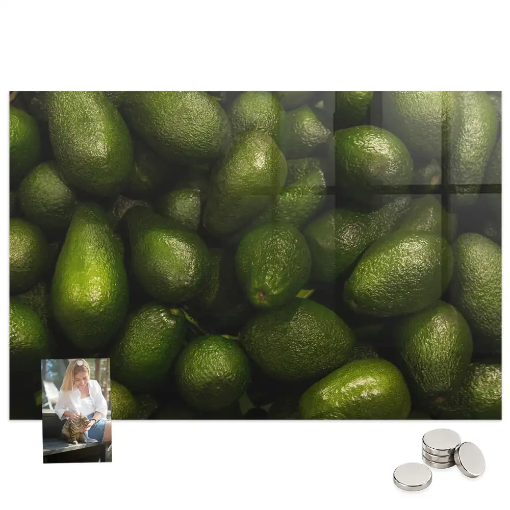 Tableau mural magnétique fruits verts