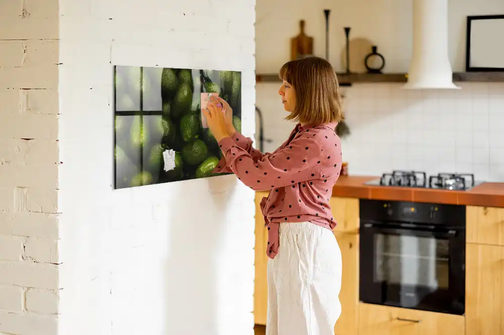 Tableau mural magnétique fruits verts