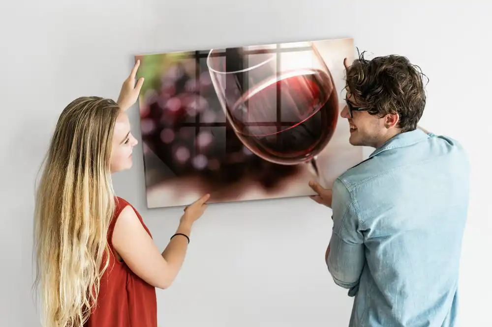 Tableau magnétique décoratif motif verre de boisson