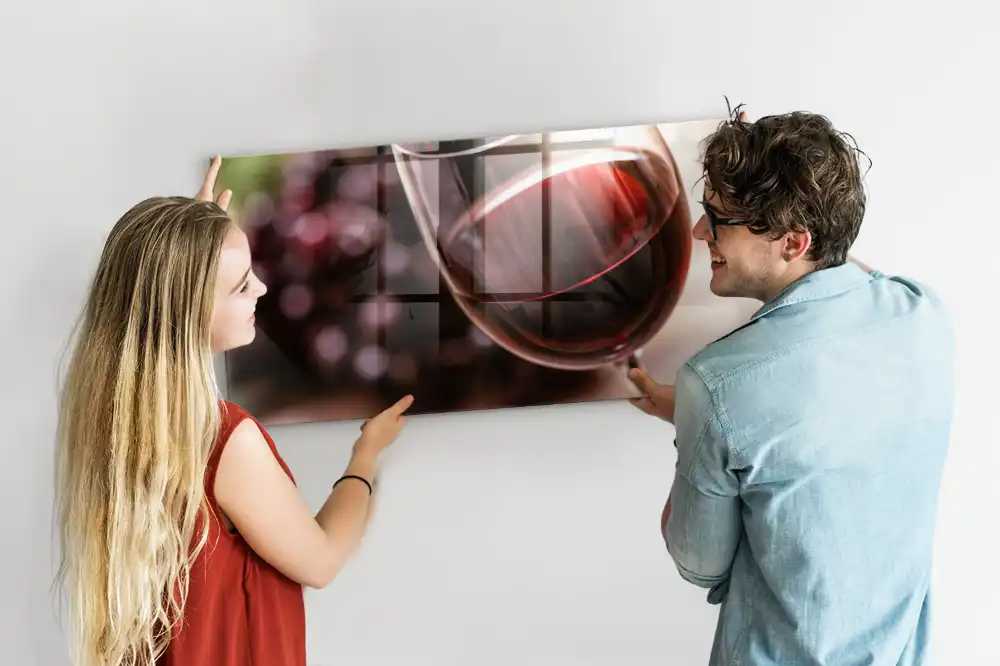 Tableau magnétique décoratif motif verre de boisson
