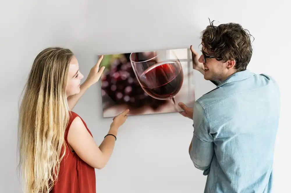 Tableau magnétique décoratif motif verre de boisson