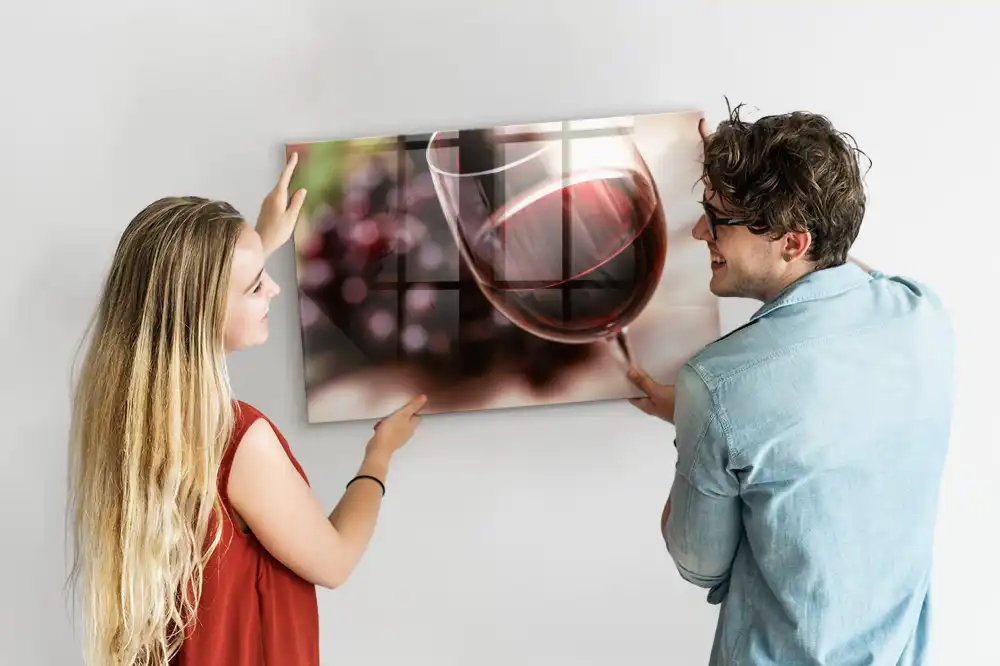 Tableau magnétique décoratif motif verre de boisson