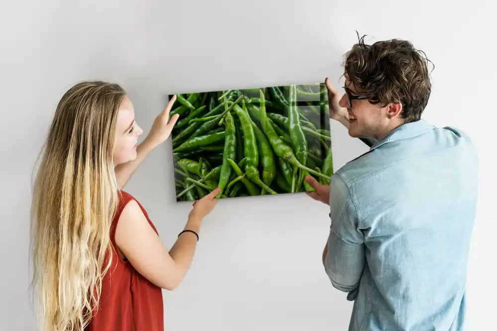 Tableau mural magnétique poivron vert