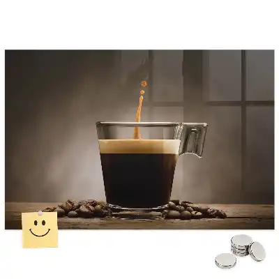Tableau magnétique décoratif infusion dans une tasse