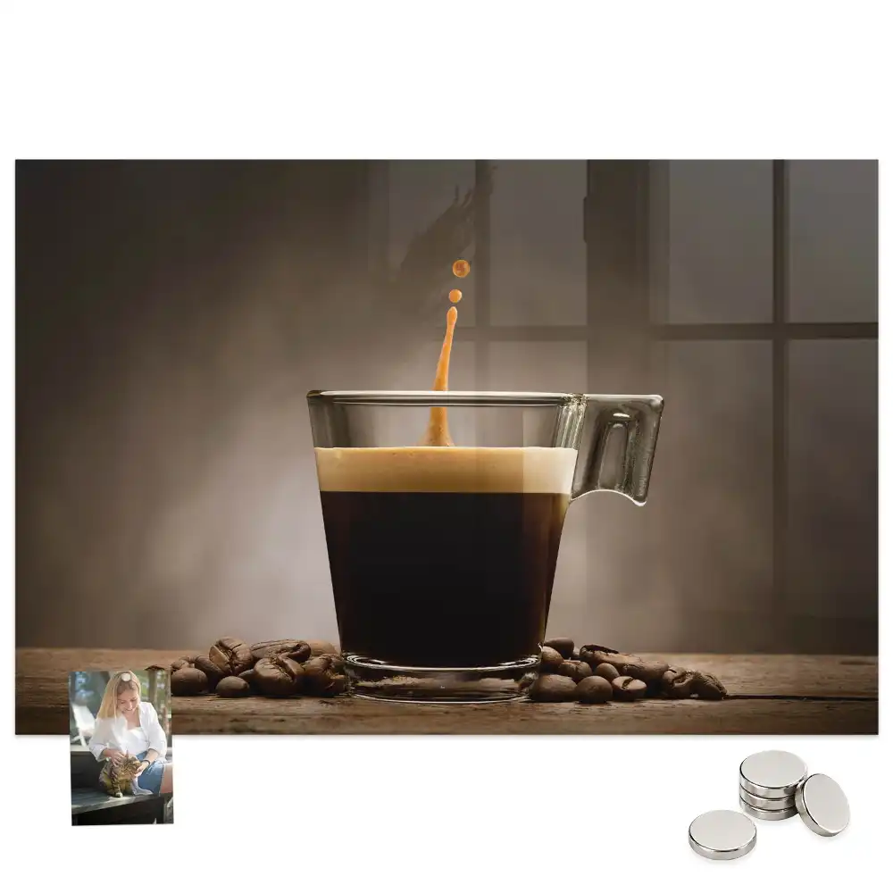 Tableau magnétique décoratif infusion dans une tasse