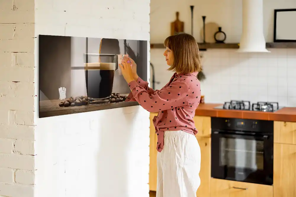 Tableau magnétique décoratif infusion dans une tasse