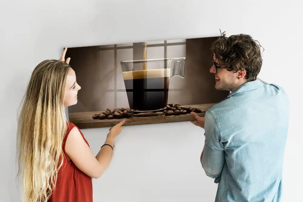 Tableau magnétique décoratif infusion dans une tasse