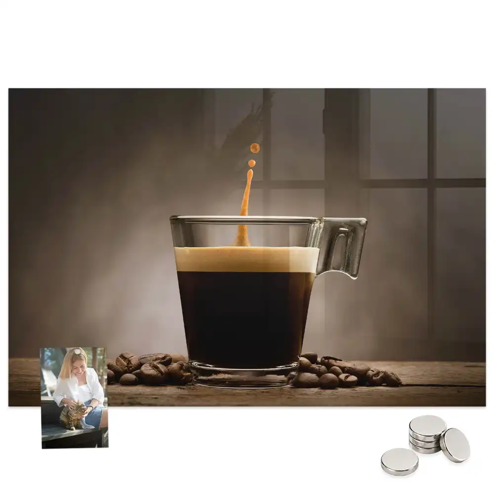 Tableau magnétique décoratif infusion dans une tasse