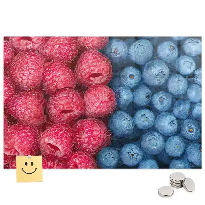 Tableau mural magnétique fruits des bois