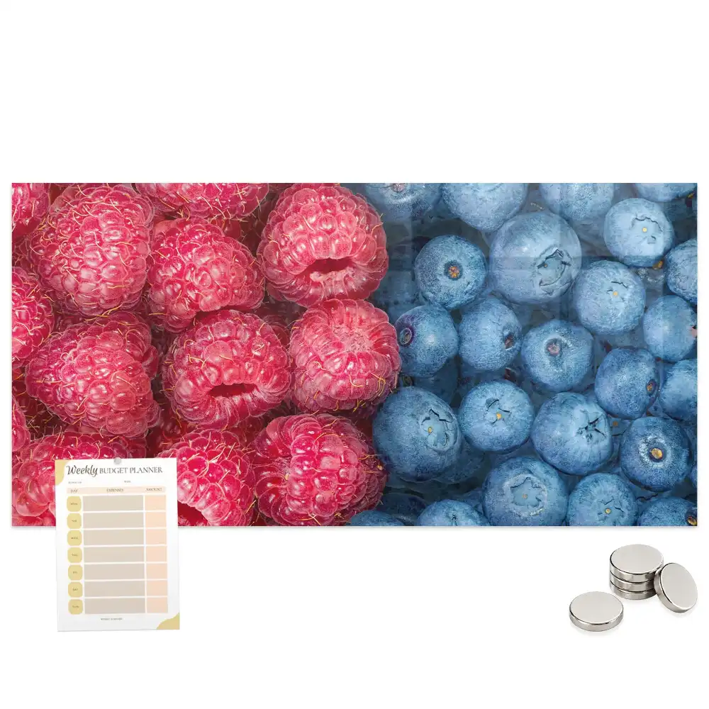 Tableau mural magnétique fruits des bois