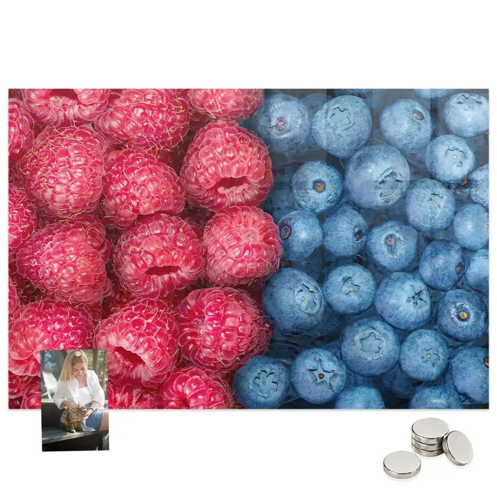 Tableau mural magnétique fruits des bois