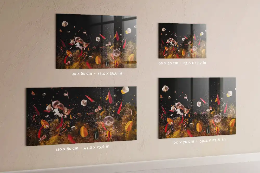 Tableau en verre magnétique La récolte de la terre