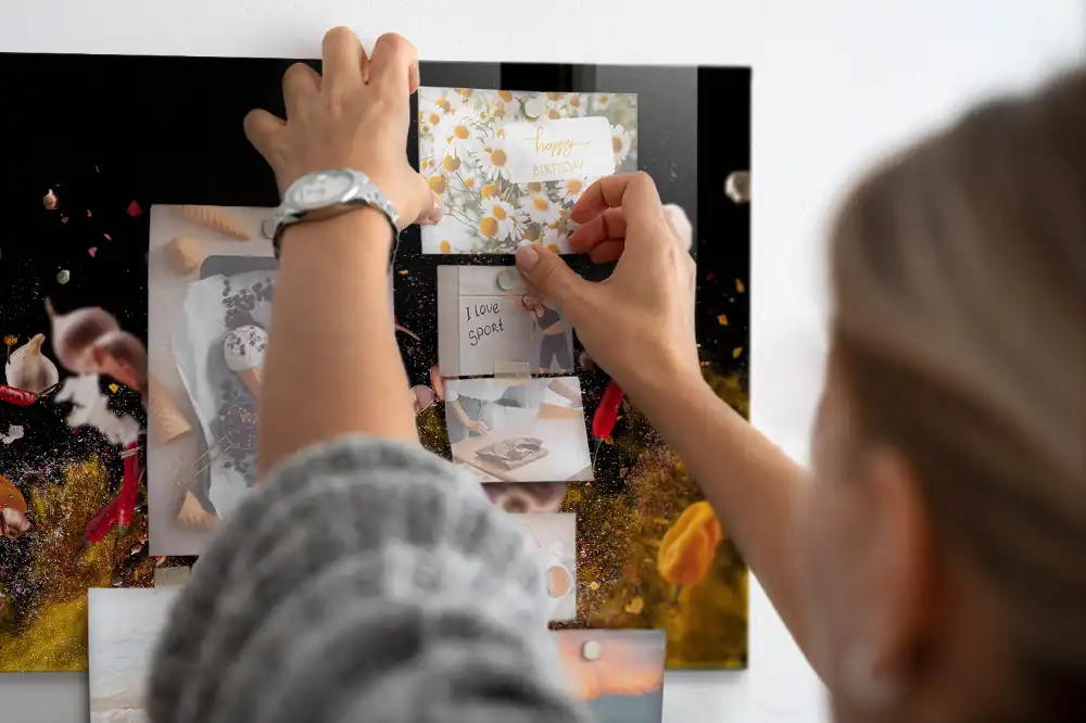 Tableau en verre magnétique La récolte de la terre