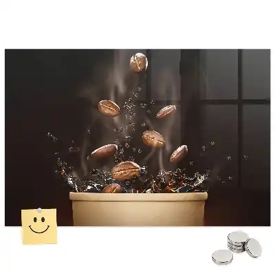 Tableau magnétique en verre infusion à la vapeur