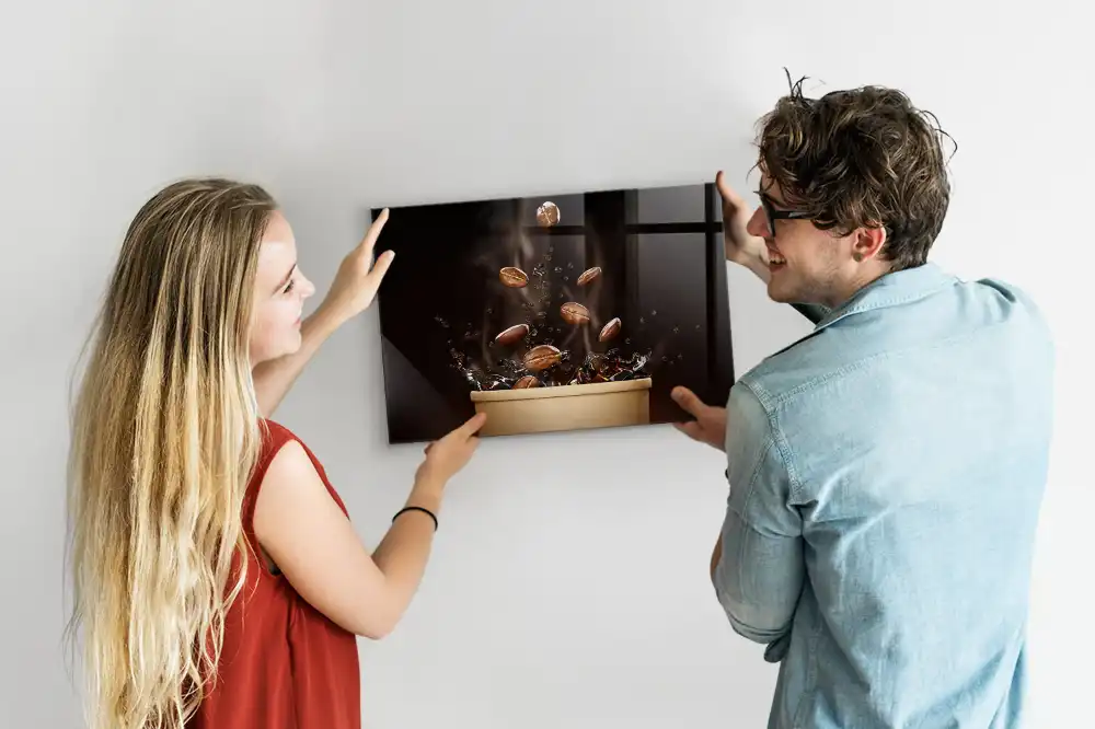 Tableau magnétique en verre infusion à la vapeur