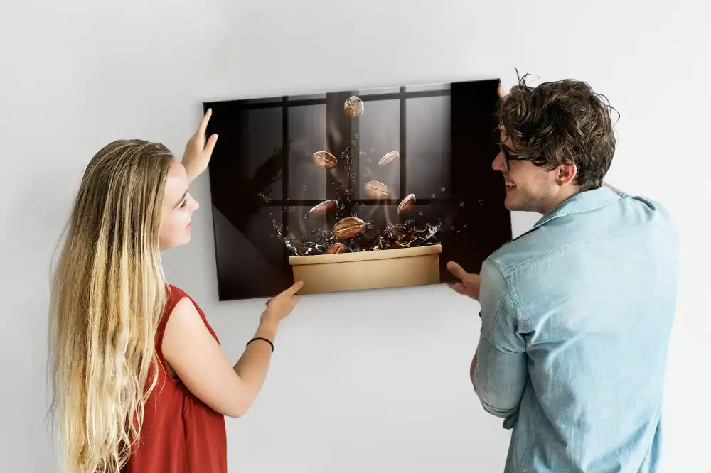 Tableau magnétique en verre infusion à la vapeur