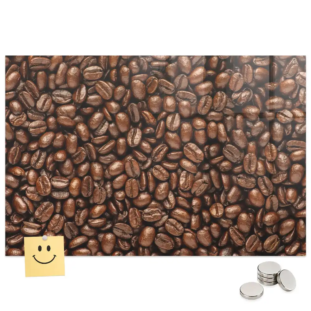 Tableau aimanté décoratif motif graines de café