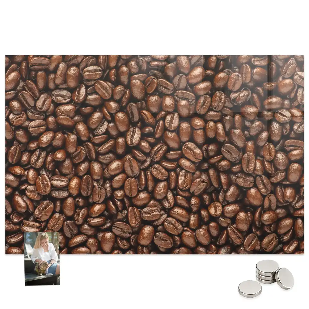 Tableau aimanté décoratif motif graines de café