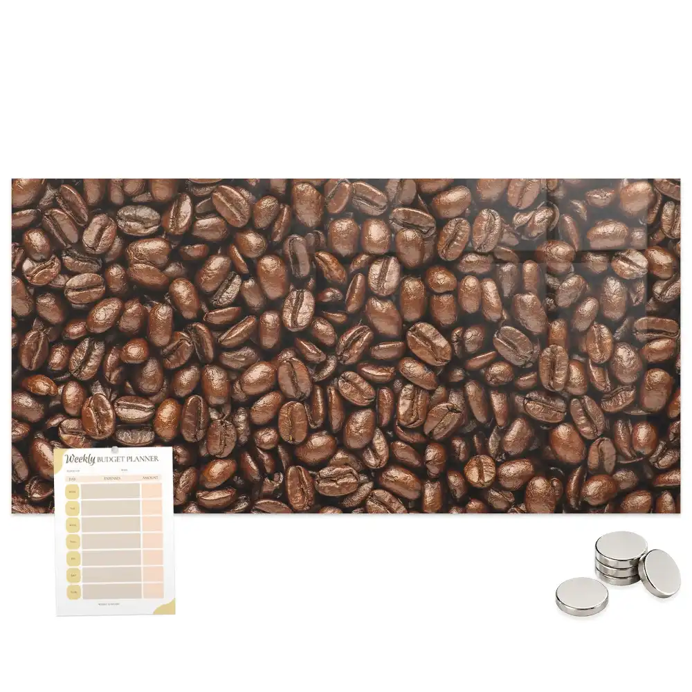 Tableau aimanté décoratif motif graines de café