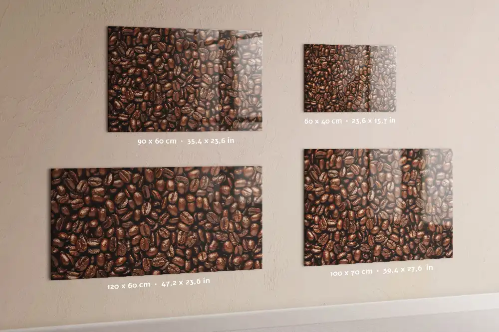 Tableau aimanté décoratif motif graines de café
