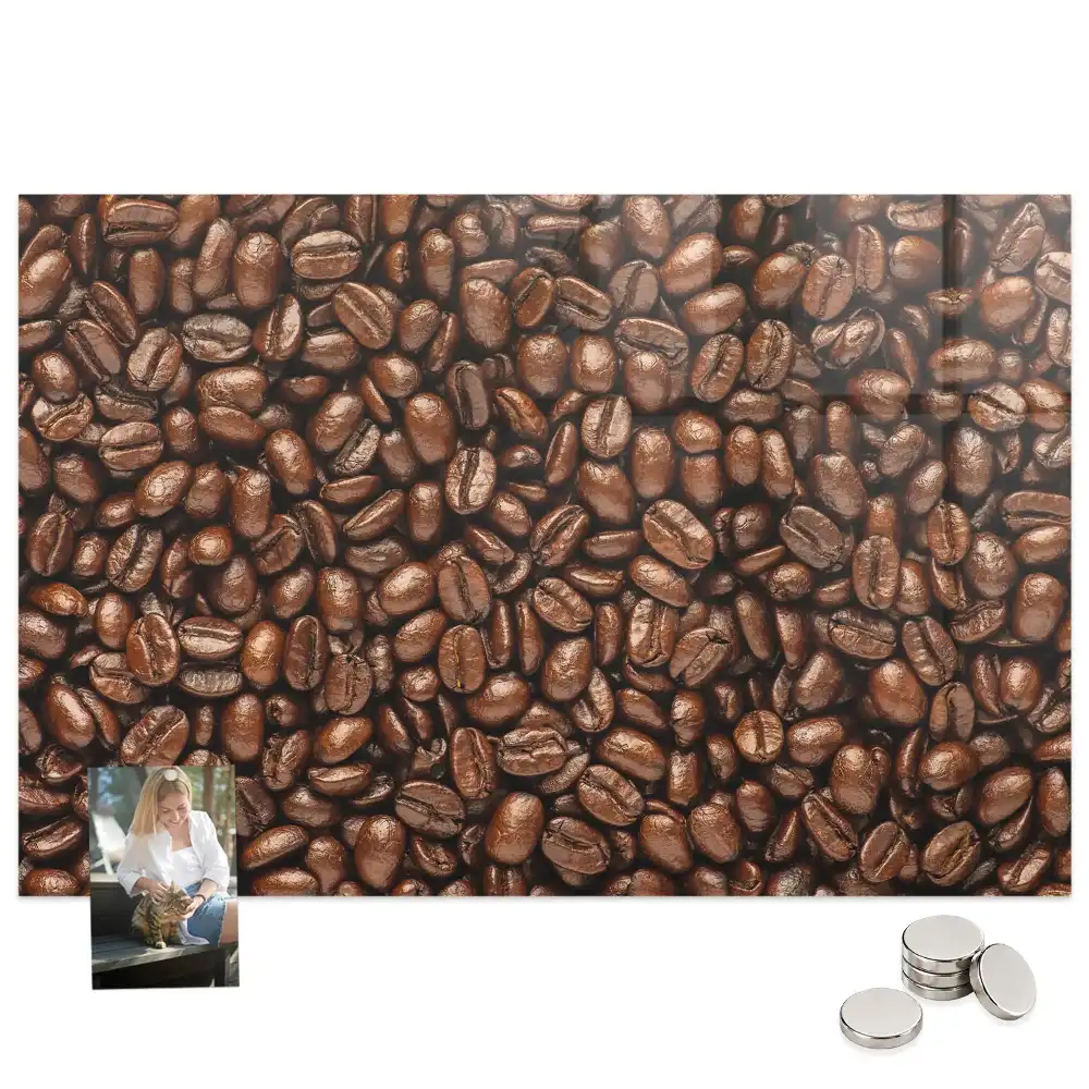 Tableau aimanté décoratif motif graines de café