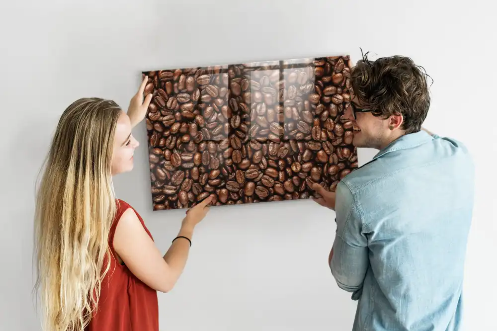 Tableau aimanté décoratif motif graines de café