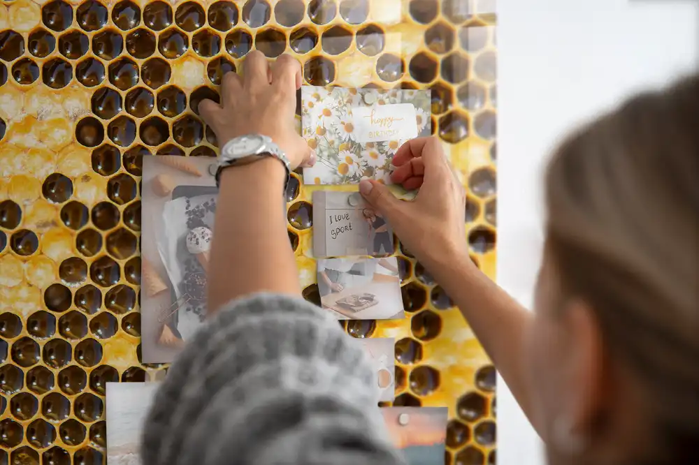 Tableau mural magnétique à la cire d'abeille