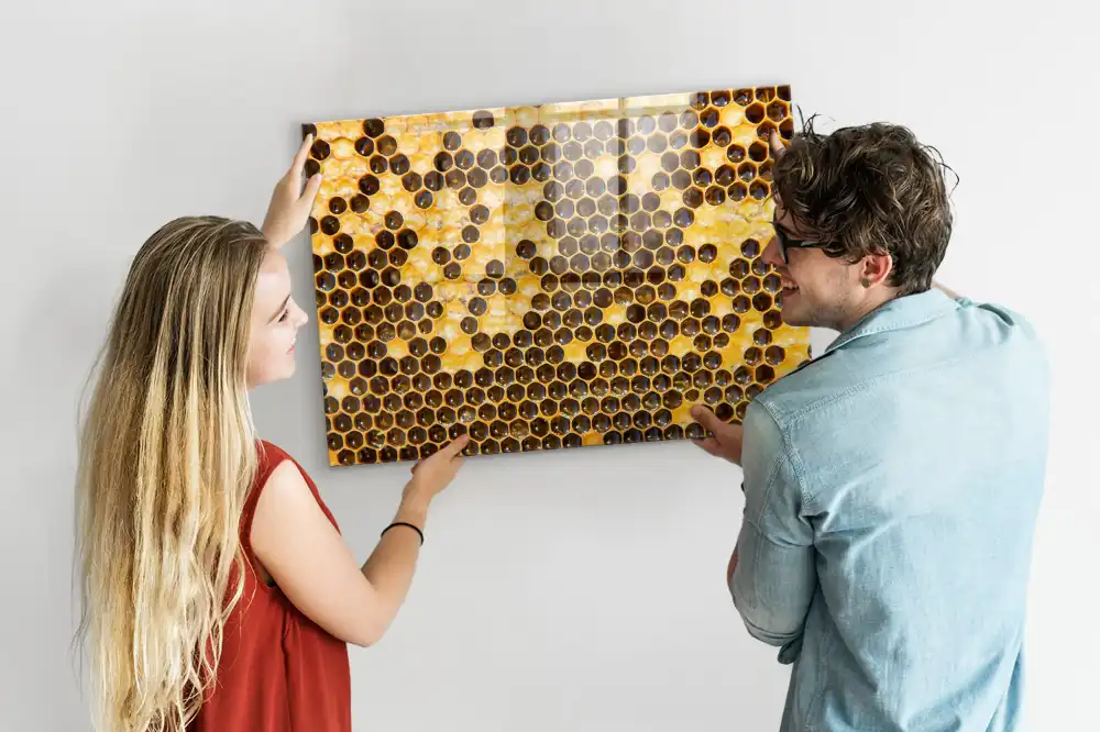 Tableau mural magnétique à la cire d'abeille