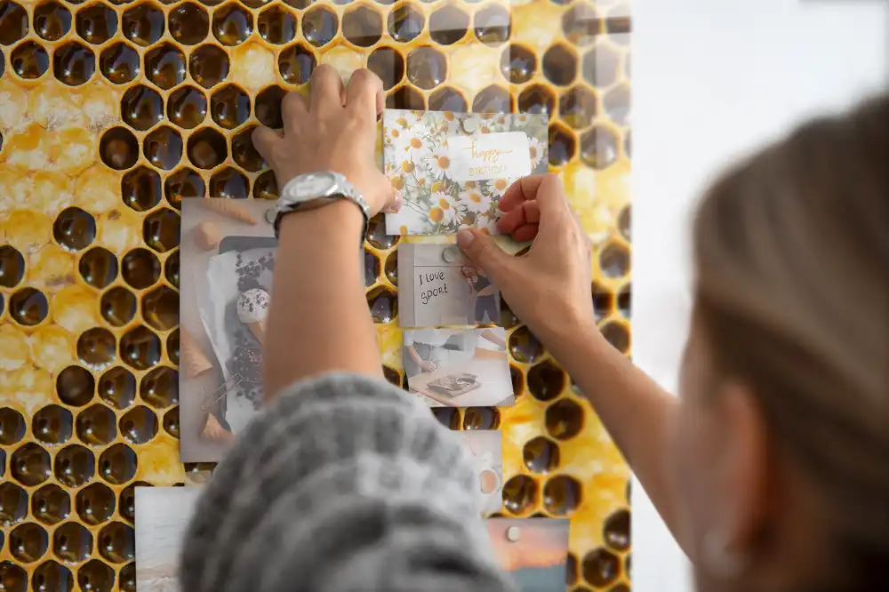 Tableau mural magnétique à la cire d'abeille