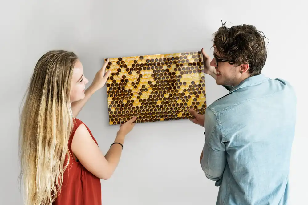 Tableau mural magnétique à la cire d'abeille