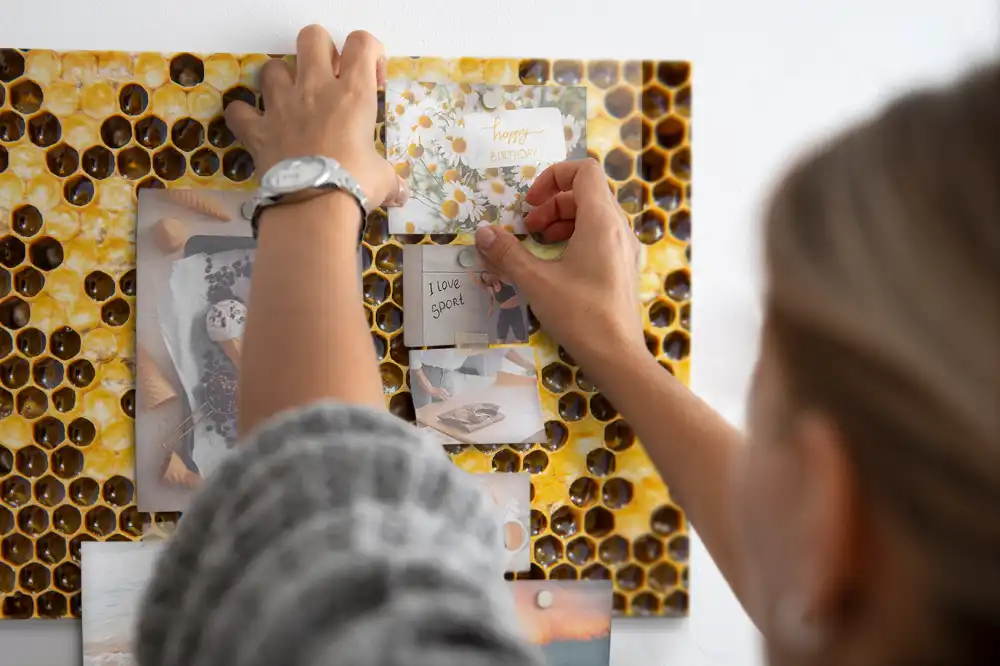 Tableau mural magnétique à la cire d'abeille