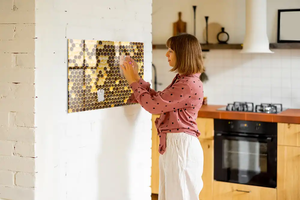 Tableau mural magnétique à la cire d'abeille