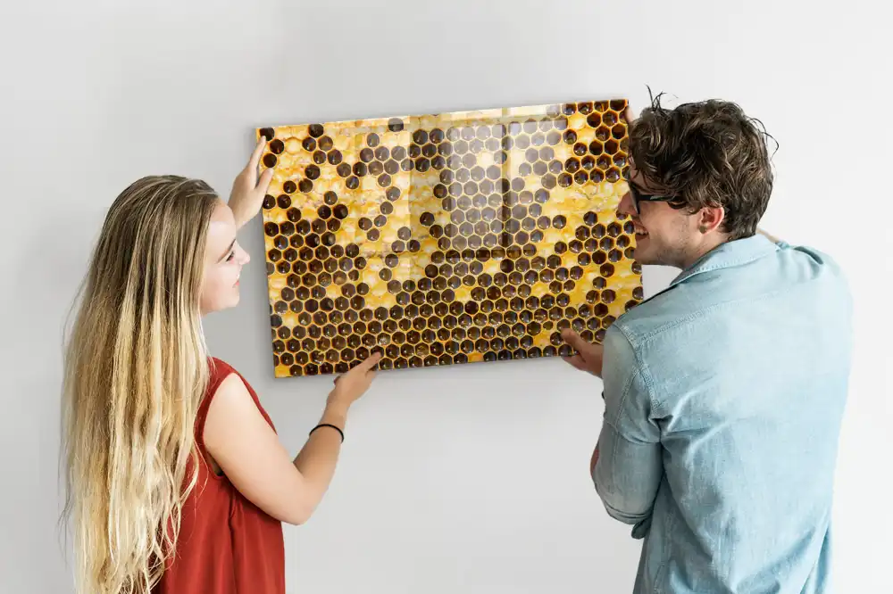 Tableau mural magnétique à la cire d'abeille