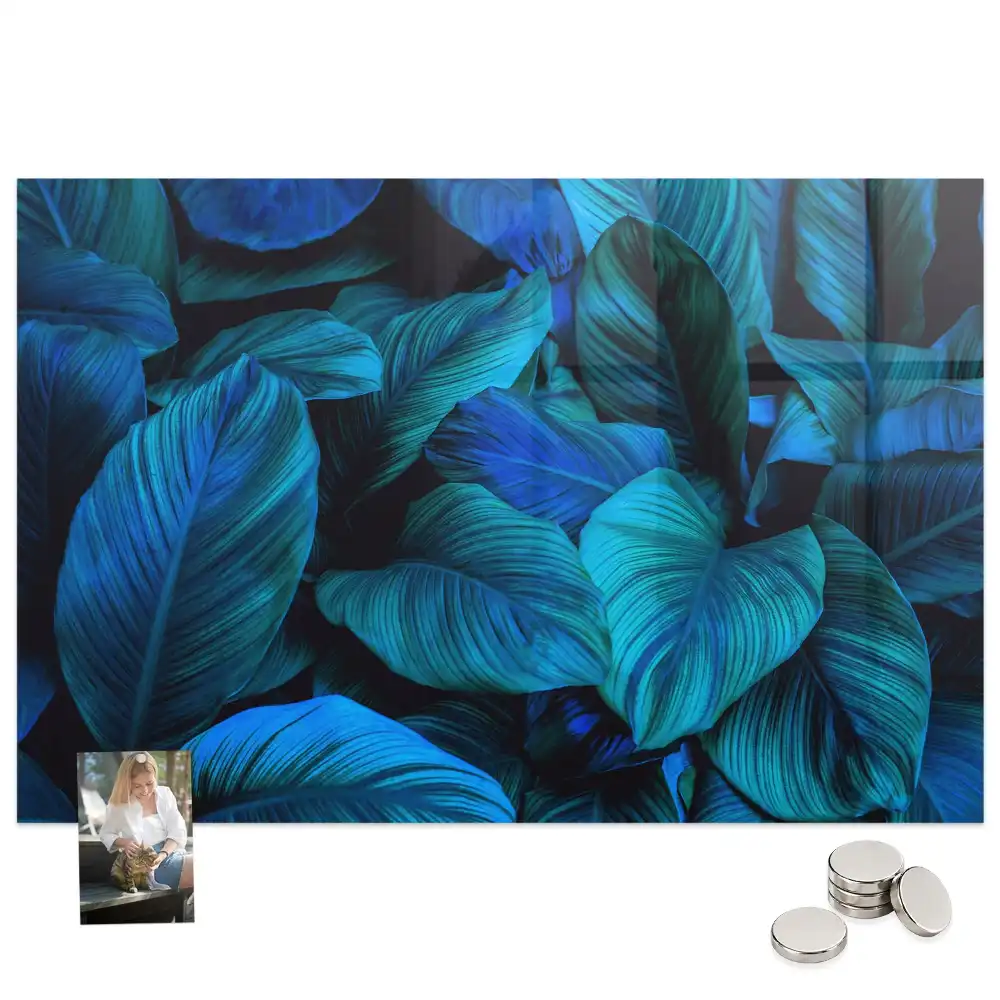 Tableau magnétique décoration nature tropicale