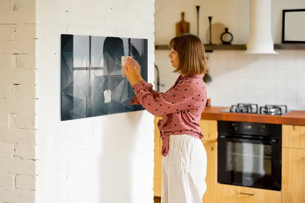 Tableau mural magnétique décoratif en métal
